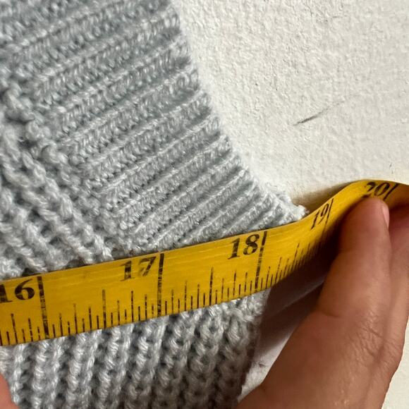 Blue Chunky‎ Sweater Vest, Preppy, Retro, Indie, Minimalist, Medium, Clean Girl - Picture 5 of 6